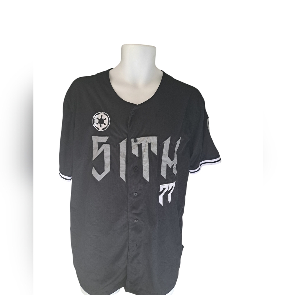 Our Universe Darth Vader Sith 77 Star Wars STITCHED Baseball Jersey Men's LG